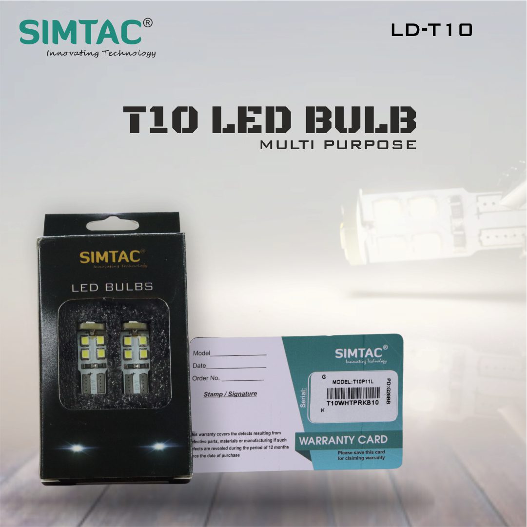 Simtac, 360° T10 LED Bulb For Multi Purpose