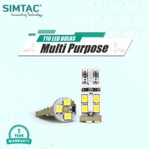Simtac | 360°  T10 LED  Bulb For Multi Purpose  | T10 ( PRK )
