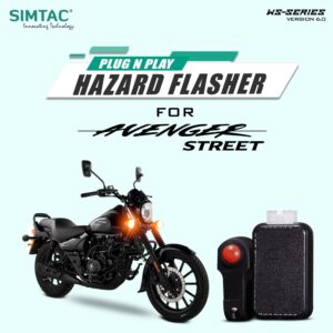Plug N Play Hazard Flasher With Switch Version 6.0 For Bajaj Avenger Street  AVG-WS6