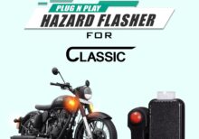 Plug N Play Hazard Flasher With Switch Version 6.0 For Royal Enfield Classic 350  CLS-WS6