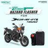 Plug N Play Hazard Flasher With Switch Version 6.0 For Bajaj Dominar 400  DNR-WS6