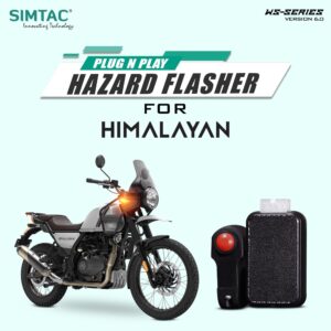 Plug N Play Hazard Flasher With Switch Version 6.0 For Royal Enfield Himalayan 411  HYN-WS6
