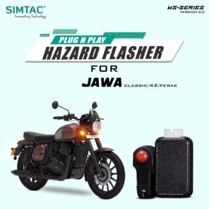 Plug N Play Hazard Flasher With Switch Version 6.0 For JAWA Bikes   JW-WS6