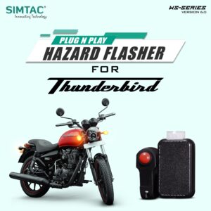 Plug N Play Hazard Flasher With Switch Version 6.0 For Royal Enfield Thunderbird  TB-WS6