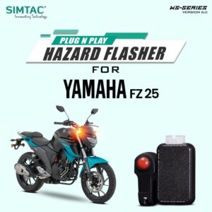 Plug N Play Hazard Flasher With Switch Version 6.0 For Yamaha FZ 25  FZ25-WS6