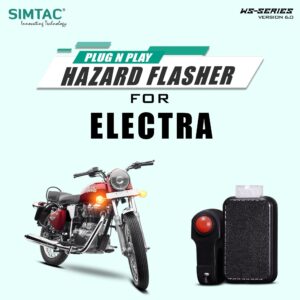 Plug N Play Hazard Flasher With Switch Version 6.0 For Royal Enfield Electra  ET-WS6