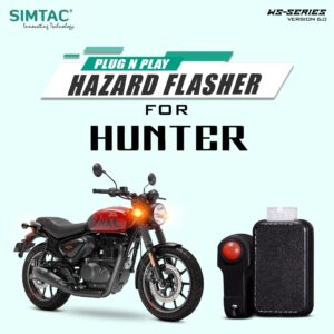 Plug N Play Hazard Flasher With Switch Version 6.0 For Royal Enfield Hunter  HNTR-WS6