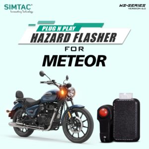 Plug N Play Hazard Flasher With Switch Version 6.0 For Royal Enfield Meteor 350  MTR-WS6