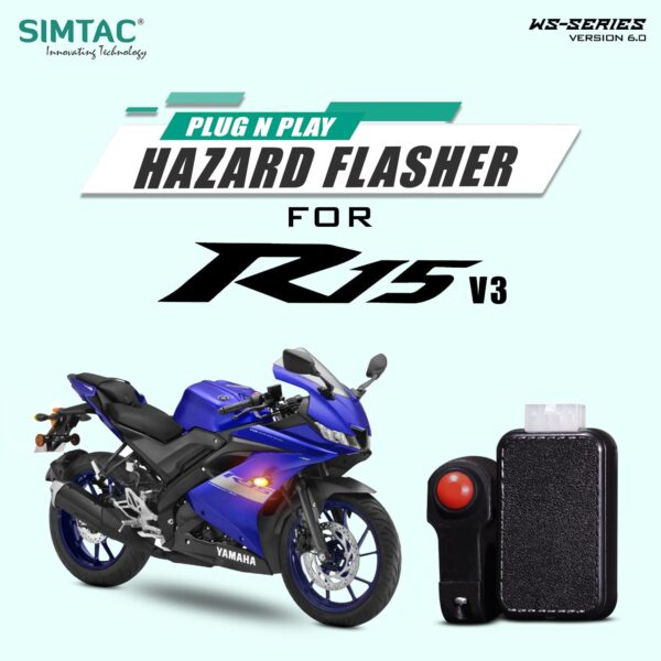 Yamaha R15  | Compatible | Simtac | With Switch [V6.0] | PNP Hazard Flasher / Adapter / Module | YMH-WS6