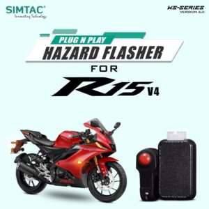 Plug N Play Hazard Flasher With Switch Version 6.0 For Yamaha | R15 V4  YMHV4-WS6