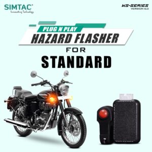 Plug N Play Hazard Flasher With Switch Version 6.0 For Royal Enfield Standard  STD-WS6