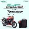 Plug N Play Hazard Flasher With Switch Version 6.0 For TVS Raider 125  RDR-WS6