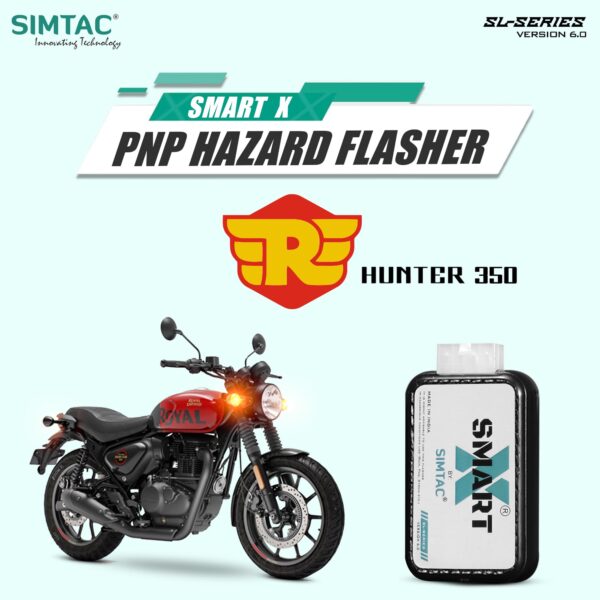 ROYAL ENFIELD HUNTER 350 SIMTAC SWITCHLESS SMART-X HAZARD FLASHER REA-SL6