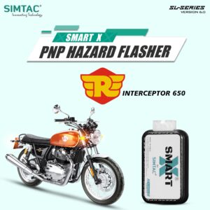 ROYAL ENFIELD INTERCEPTOR 650 SIMTAC SWITCHLESS SMART-X HAZARD FLASHER INCPTR-SL6