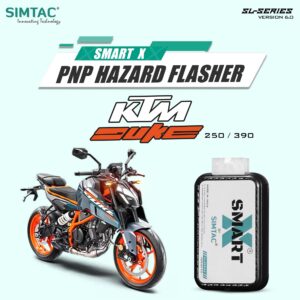 KTM DUKE 250 & 390 (2023 & ABOVE) SIMTAC SWITCHLESS SMART-X HAZARD FLASHER KD24-SL6