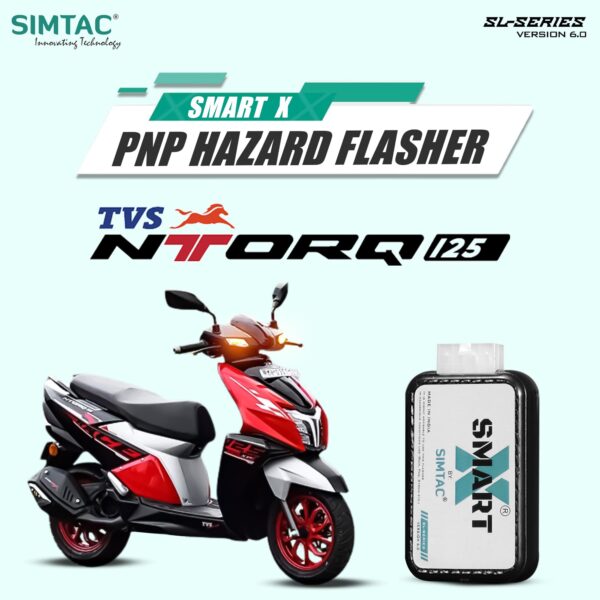 TVS NTORQ  SIMTAC SWITCHLESS SMART-X HAZARD FLASHER NTORQ-SL6