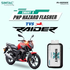 TVS RAIDER 125  SIMTAC SWITCHLESS SMART-X HAZARD FLASHER RDR-SL6