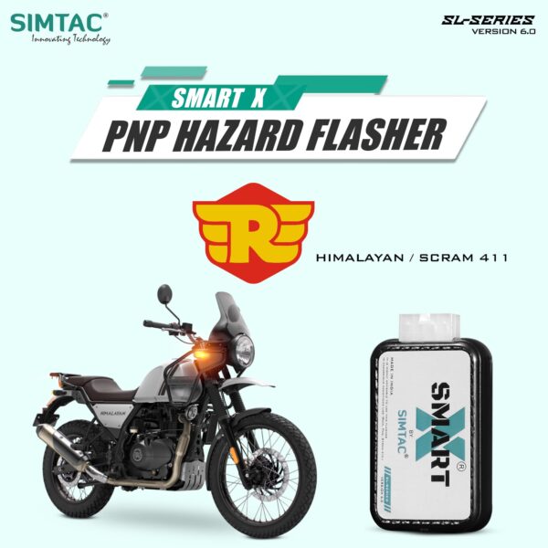 ROYAL ENFIELD HIMALAYAN & SCRAM 411 SIMTAC SWITCHLESS SMART-X HAZARD FLASHER REH-SL6