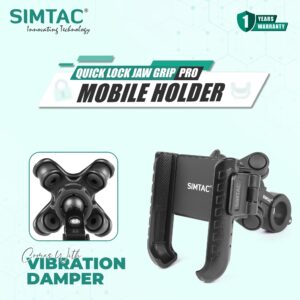 SIMTAC QUICK LOCK JAW GRIP MOBILE HOLDER WITH VIBRATION DAMPER JQL1-PRO