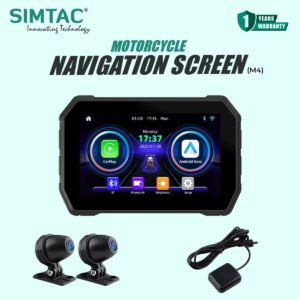 SIMTAC MOTORCYCLE 5" Navigation SYSTEM with DVR – M4D