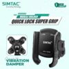 SIMTAC Super Grip Quick Lock Mobile Holder with Vibration Damper (SQL1-PRO)