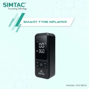 SIMTAC Portable Digital Tyre Inflator Air Compressor Pump for Car & Bike – INF203
