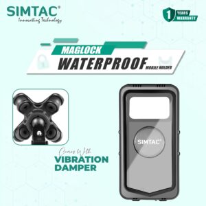 Simtac Maglock waterproof mobile holder with vibration damper (MHML-PRO)